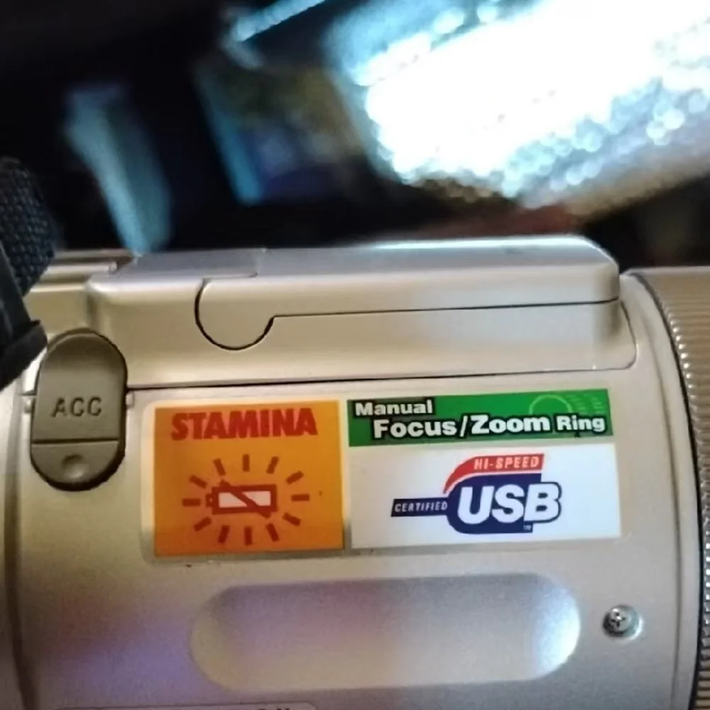 Sony Silver and Black Handycam Camcorder with LCD Viewfinder